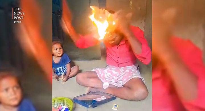 ऐसे कौन करता है यार! ट्रेंड फॉलो करने के चक्कर में युवक ने अपने ही बाल में लगा ली आग,फिर जो हुआ आप ही देखिए-VIRAL VIDEO