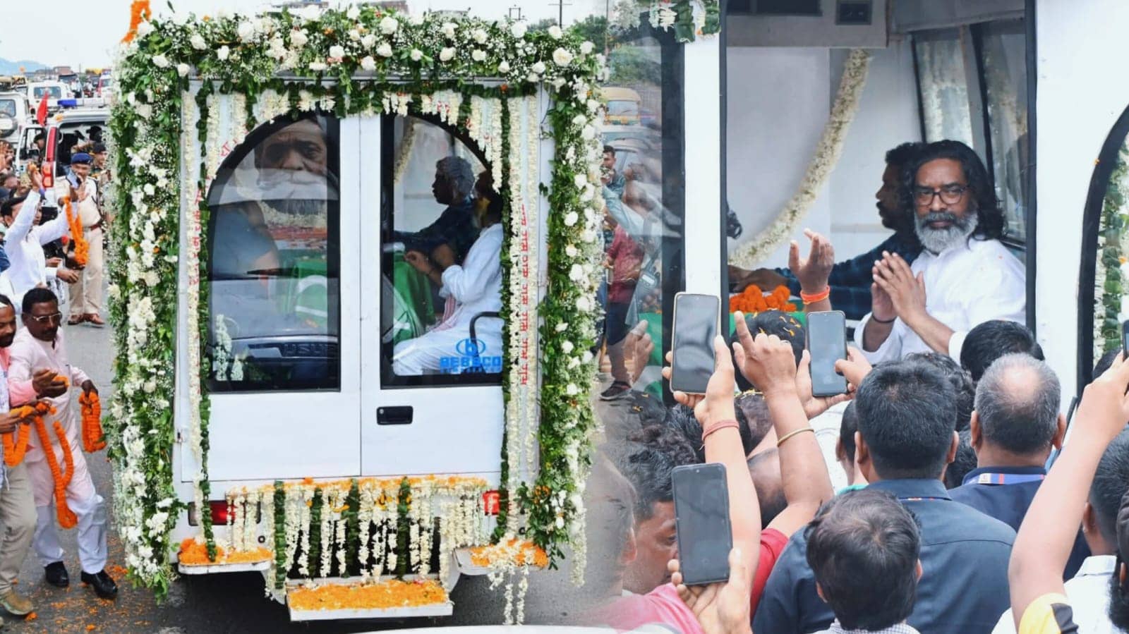 गुरु जी को आखिरी जोहार: पैतृक गांव नेमरा पहुंचा शिबू सोरेन का पार्थिव शरीर, कुछ देर में होगा अंतिम संस्कार