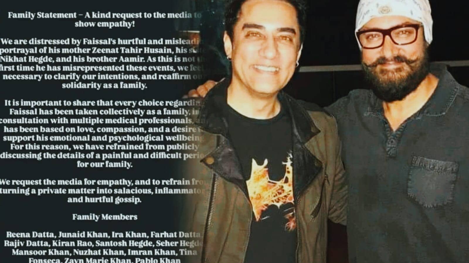 फैसल खान विवाद पर आमिर खान के परिवार की सफाई, स्टेटमेंट जारी कर बताई सच्चाई, क्यों रखते थे अमीर के भाई को कमरे में बंद