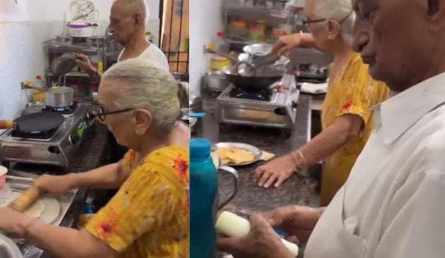 हाय इतना सुकून...किचन में बुजुर्ग पत्नी की मदद करते नजर आए दादाजी, तो खुशी से भर आया लोगों का दिल, आप भी देखिए-VIRAL VIDEO
