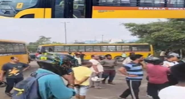 BREAKING: रांची के खेलगांव में भीषण सड़क हादसा, सरला बिरला स्कूल की बस ने स्कूटी सवार को रौंदा, मौके पर मौत, एक घायल