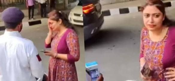 पुलिस के सामने ओवर स्मार्ट बन रहा था ये बंदा फिर पुलिस वाले ने निकाली ऐसी हेकड़ी कि बोलती हो गई बंद,देखे-VIDEO