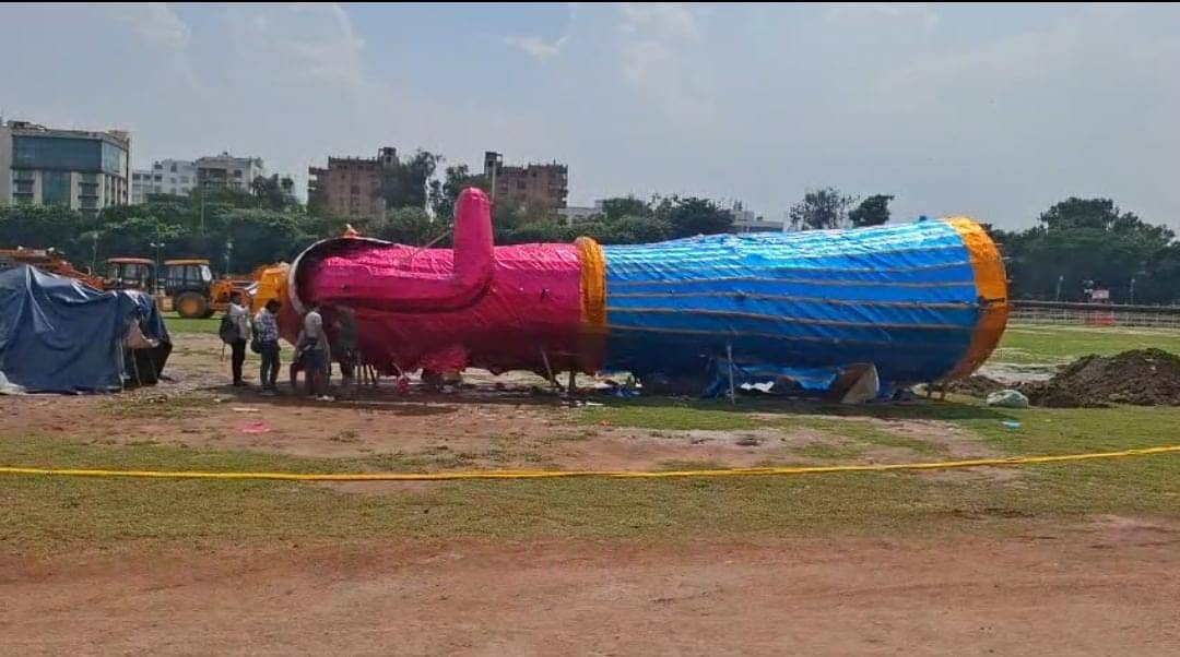 पटना के गांधी मैदान में रावण दहन की तैयारी पूरी, सुरक्षा व्यवस्था कड़ी