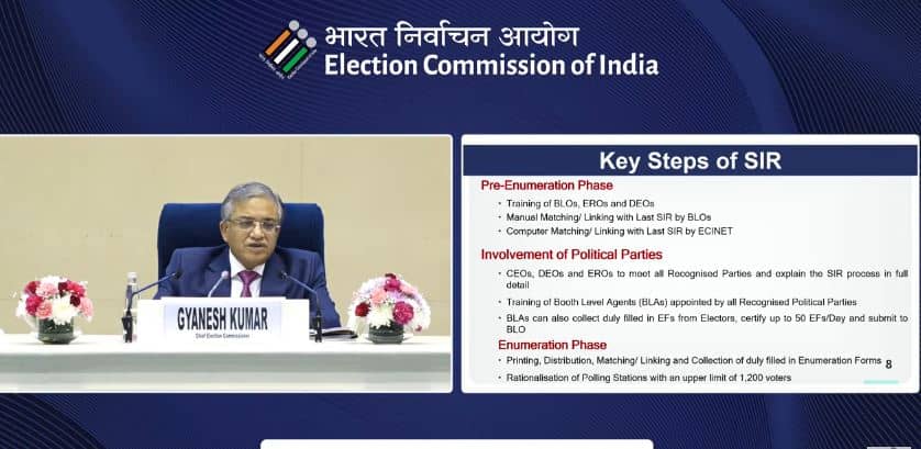 BREAKING: इन राज्यों में दूसरे फेज में होगा SIR, ऐसे चेक करें अपना नाम,आधार कार्ड नहीं होगा नागरिकता का आधार  