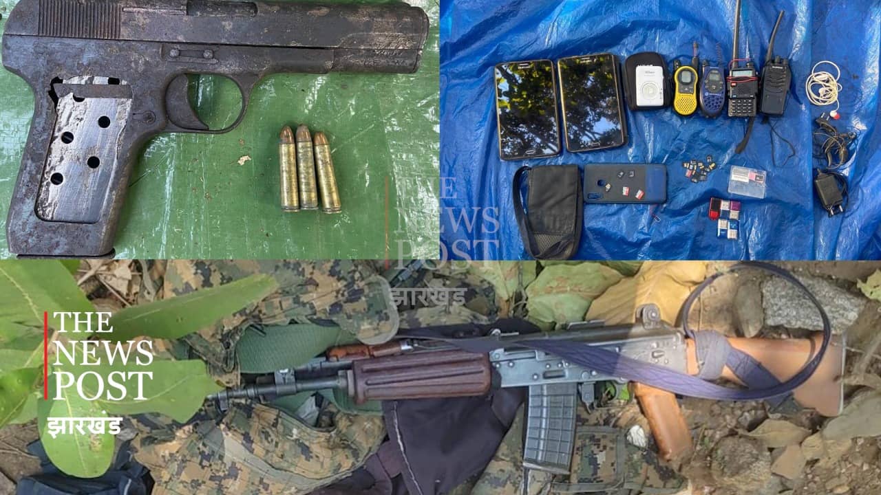 लोहरदगा में फिर पुलिस-नक्सली आमने-सामने , इंसास राइफल के साथ बरामद हुआ यह सामान