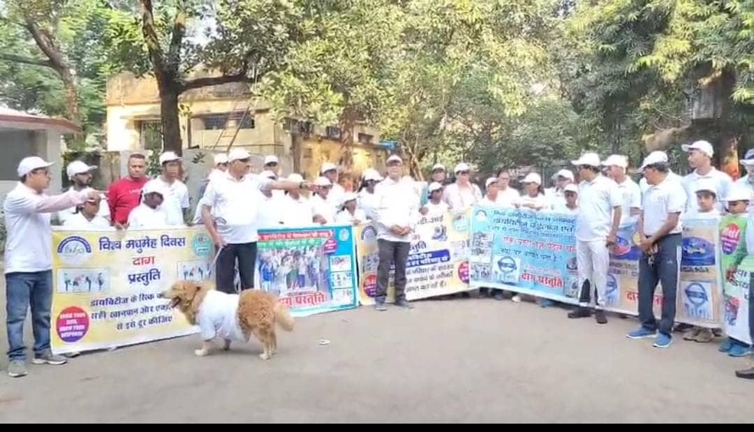 धनबाद में विश्व मधुमेह दिवस पर निकाली गई जागरूकता रैली, डॉ एन.के. सिंह ने बताया बचाव का तरीका