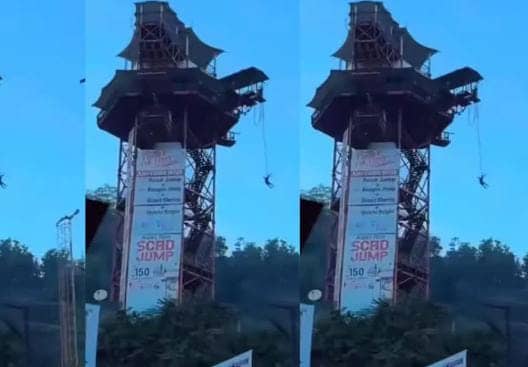 बंजी जंपिंग करते हुए टूटी रस्सी फिर युवक का हुआ ऐसा हाल कि थम गई सांसे, देखिए-VIDEO