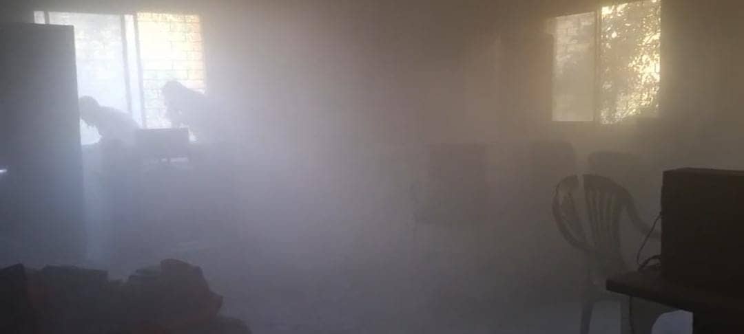 गिरिडीह डुमरी प्रखंड कार्यालय के ऑपरेटर रूम में लगी आग, धुआं-धुआं हुआ पूरा परिसर 