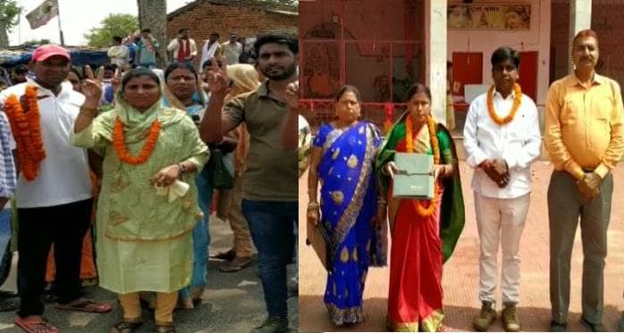 पंचायत चुनाव में नामांकन के लिए कार्यालयों में उमड़ी भीड़,  जनसमर्थकों के साथ प्रत्याशी कर रहे हैं पर्चा दाखिल