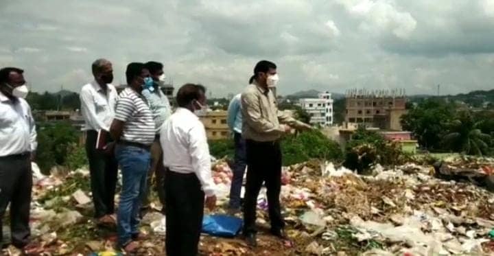 डीसी ने कचरा डंपिंग स्थल का किया निरीक्षण ,वैज्ञानिक तरीके से निस्तारण करने की योजना
