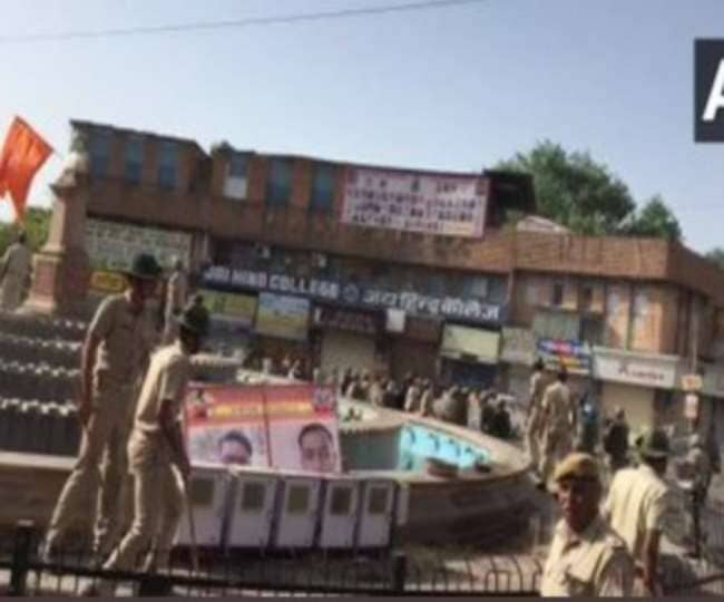 जोधपुर में दो गुटों में झड़प, चार पुलिस कर्मी सहित कई घायल