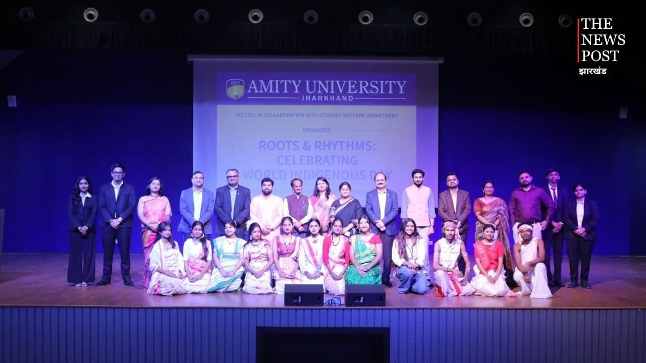 अमिटी यूनिवर्सिटी झारखंड में ‘रूट्स एंड रिदम्स’ कार्यक्रम का आयोजन, आदिवासी संस्कृति और विरासत की दिखी झलक