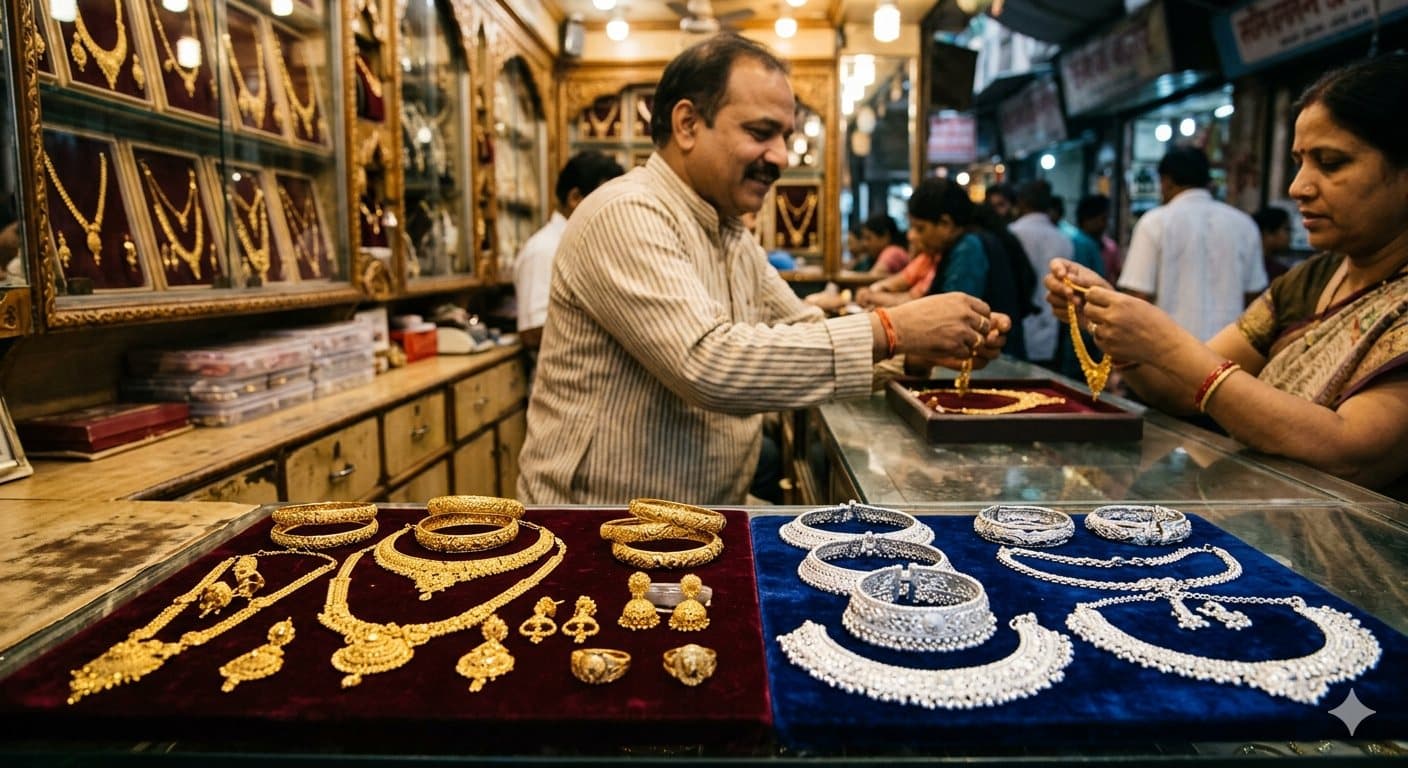 Gold-silver Price Today:सर्राफा बाजार में सोने की चमक बढ़ी, चांदी के दाम थमे, देखें आज का रेट
