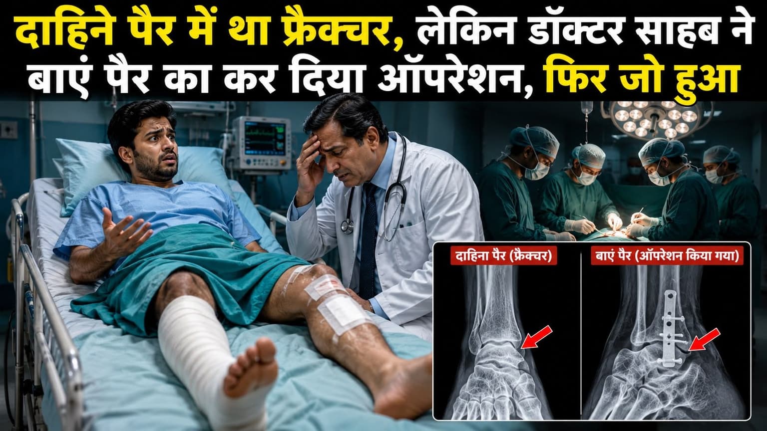 कौन सा नशा फूंकते हो डॉक्टर साहब ! दाहिने पैर में था फ्रैक्चर, लेकिन बाएं पैर का कर दिया ऑपरेशन, फिर जो हुआ