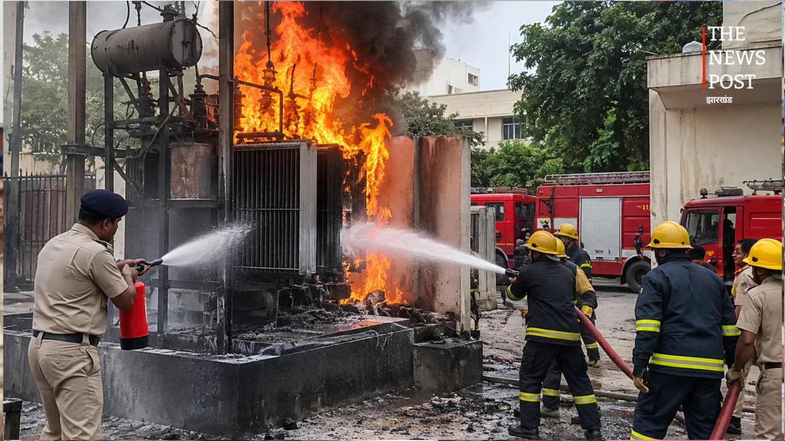 पटना के सोनभवन परिसर में ट्रांसफार्मर में लगी भीषण आग, चार दमकल गाड़ियों ने पाया काबू
