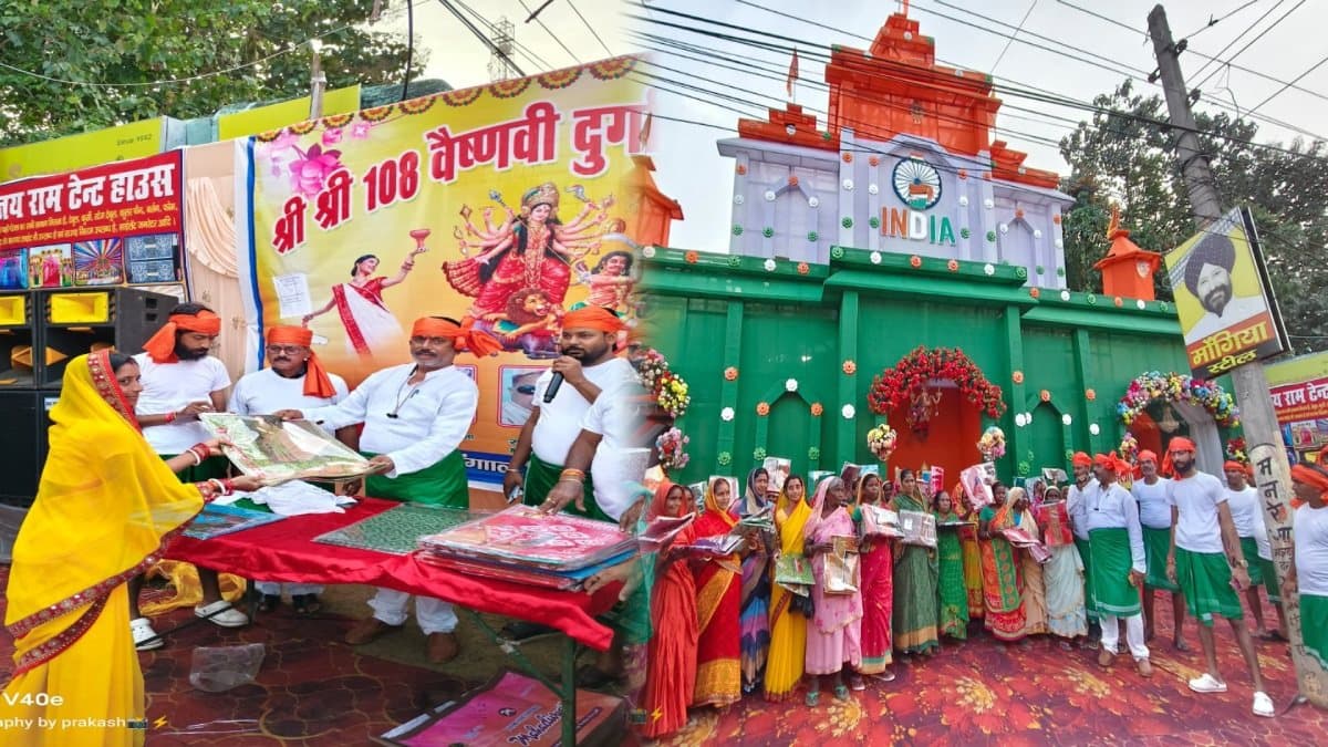 दुमका:मां की आराधना, जरूरतमंदों का सम्मान,विजयपुर पूजा समिति की सराहनीय पहल