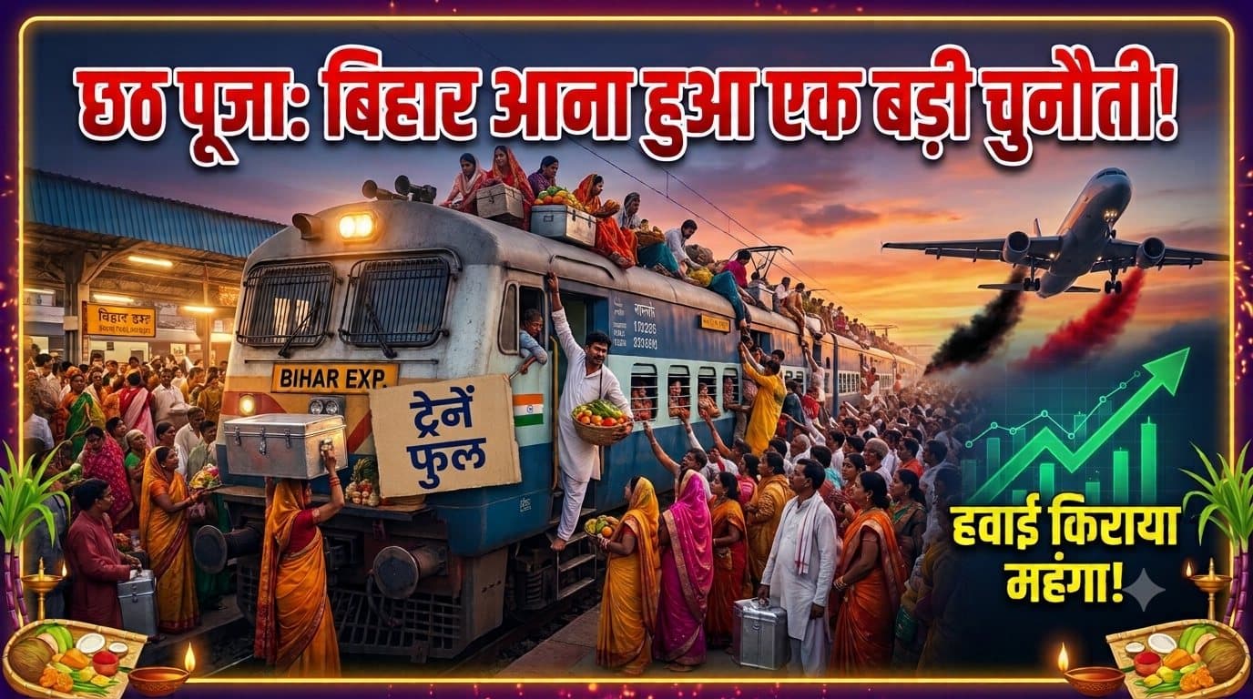 ट्रेनें फुल, हवाई जहाज का किराया आसमान पर, छठ महापर्व पर घर आने की तैयारी शुरू लेकिन...