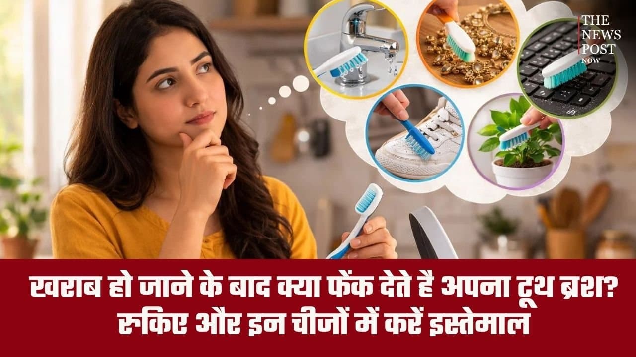 खराब हो जाने के बाद क्या आप भी फेंक देते है अपना टूथ ब्रश? इन 7 कामों में आएगा बड़े काम
