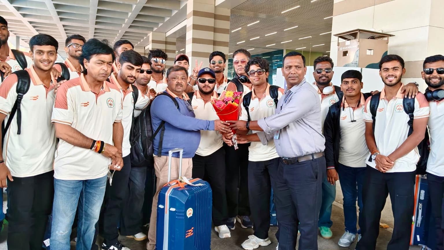 राजगीर इंटरनेशनल क्रिकेट स्टेडियम को मिलने लगी टूर्नामेंट की मेजबानी, अंडर 23 मुकाबला के लिए पहुंची बड़ौदा की टीम