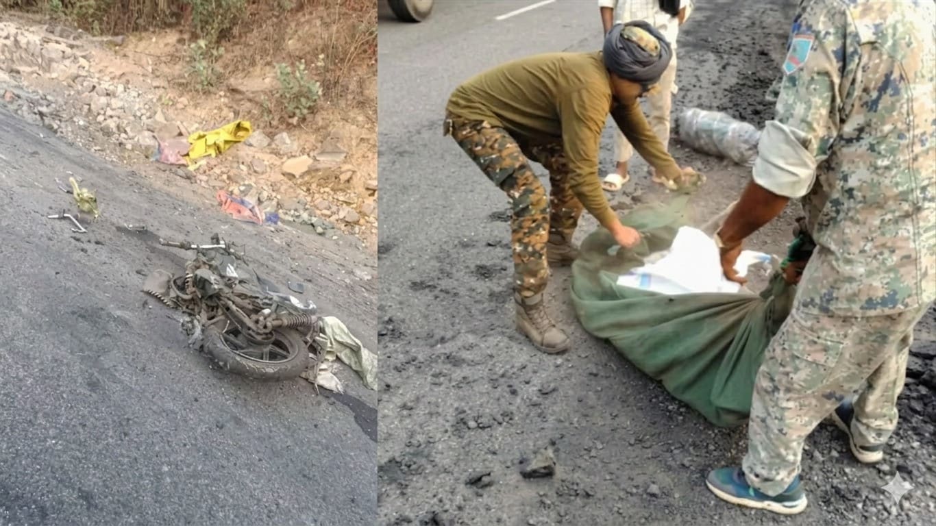 चतरा की संघरी घाटी में दर्दनाक सड़क हादसा: अज्ञात वाहन की टक्कर से बाइक सवार कोयला कारोबारी की मौत