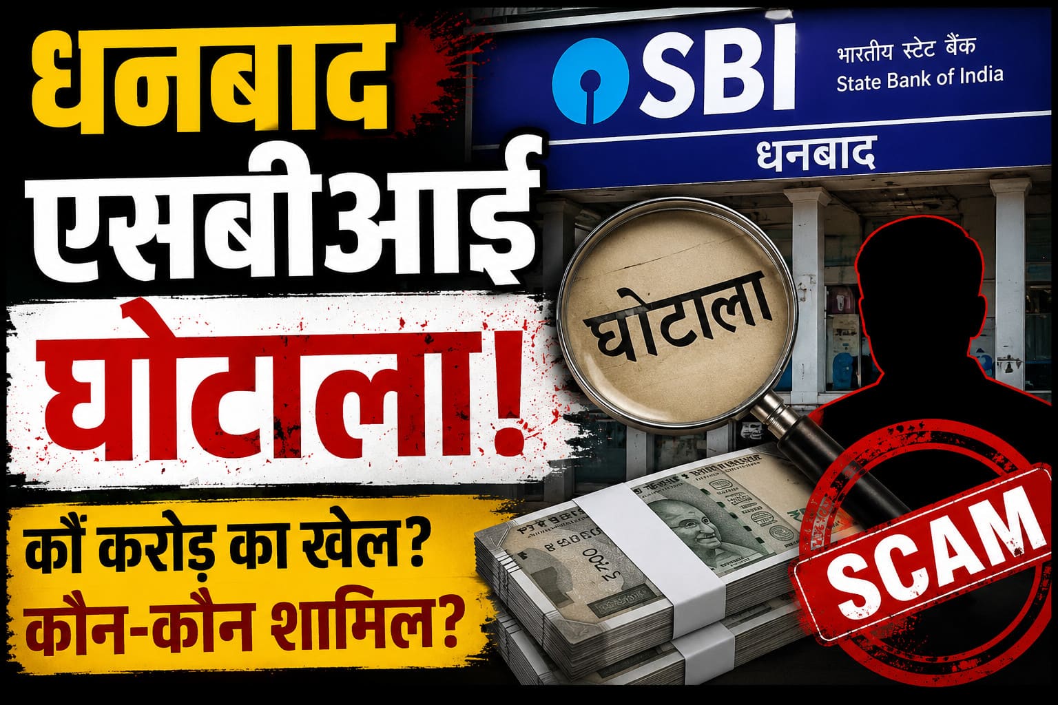धनबाद एसबीआई मुख्य शाखा में कटे फटे नोट के नाम पर कैसे हुआ था अजूबा घोटाला,कौन-कौन थे किरदार