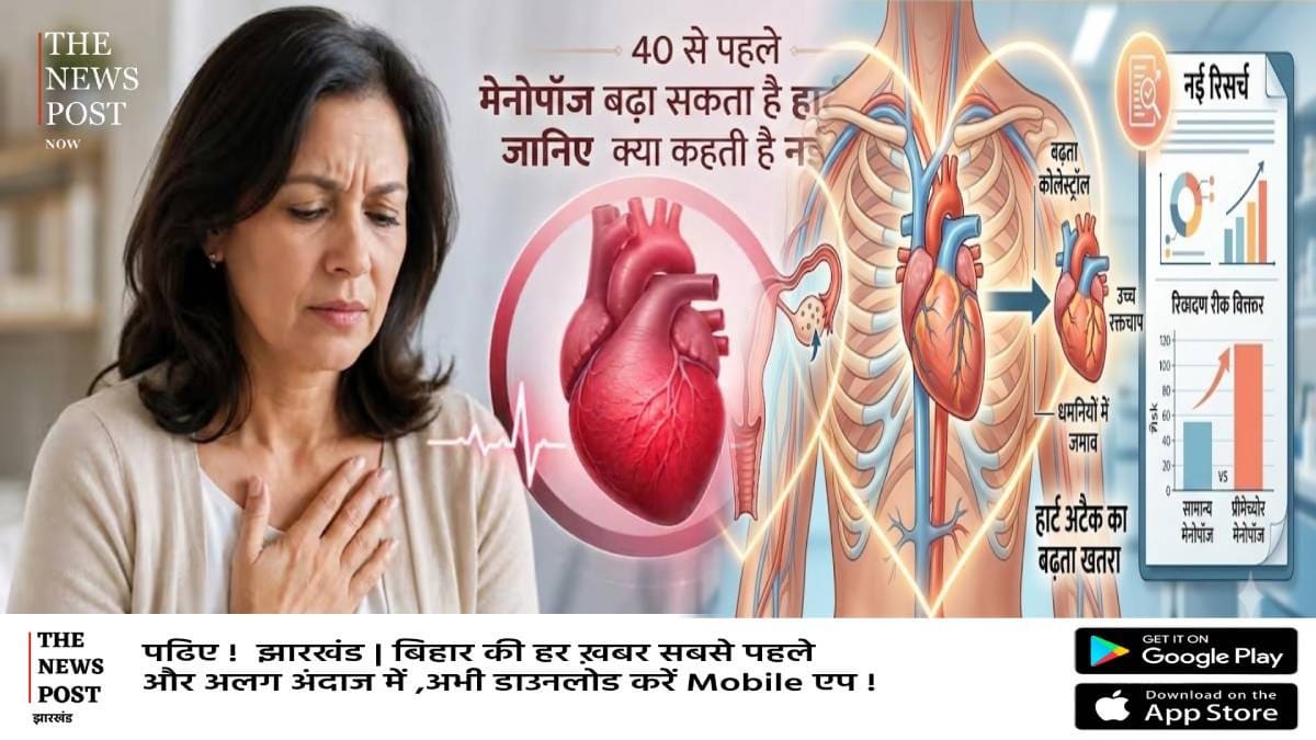 40 से पहले मेनोपॉज बढ़ा सकता है हार्ट अटैक का खतरा, जानिए क्या कहती है नई रिसर्च