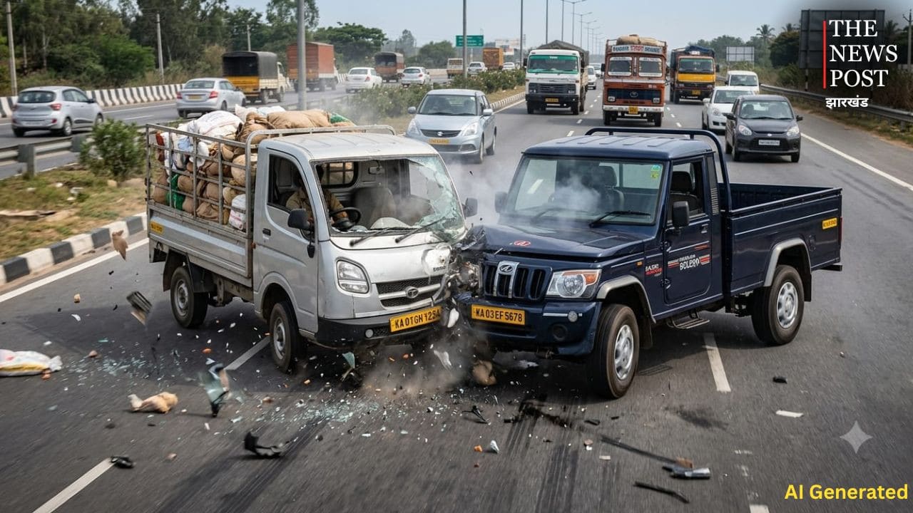 पलामू में तेज रफ्तार का कहर! पिकअप वैन और टेम्पो के बीच हुई भीषण टक्कर,एक की मौत, चार गंभीर