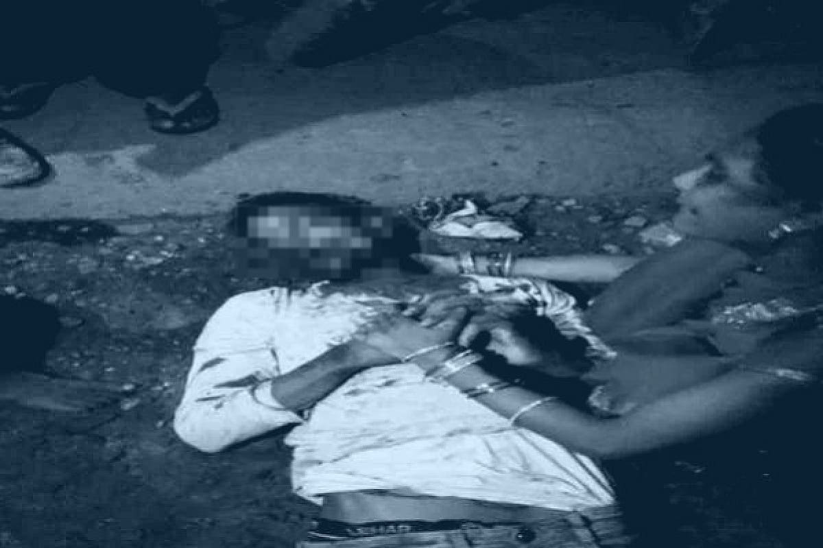 हाइवा की चपेट में आने से युवक की दर्दनाक मौत, मुआवजे और कार्रवाई की मांग पर सड़क जाम