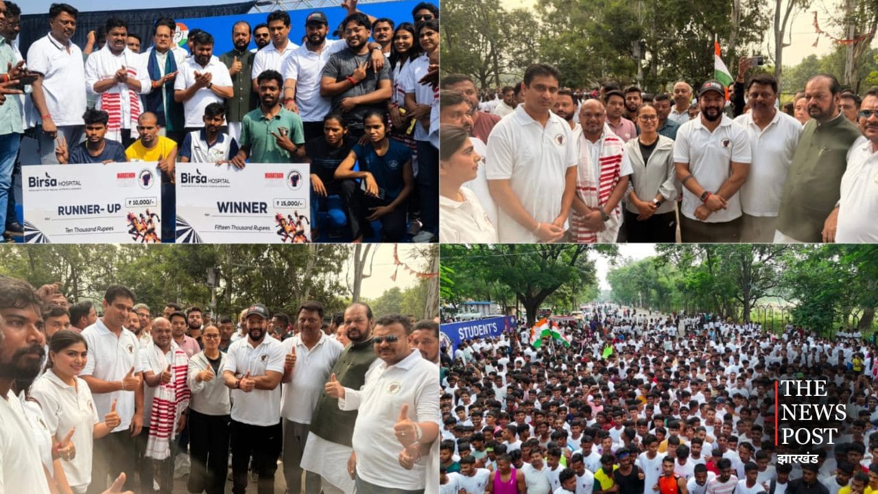 रांची में छात्रों की पेपर लीक के खिलाफ मैराथन, 'छात्रों की गूंज' अभियान में हजारों युवाओं की भागीदारी