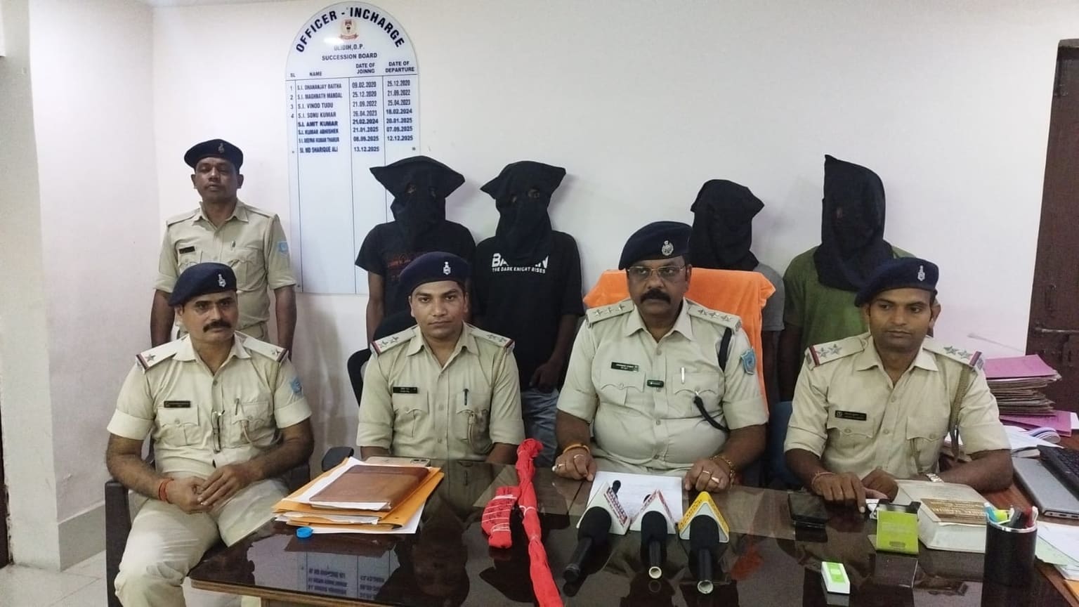 जमशेदपुर: डिमना में एक दर्जन दुकानों में चोरीकांड का खुलासा, 4 गिरफ्तार