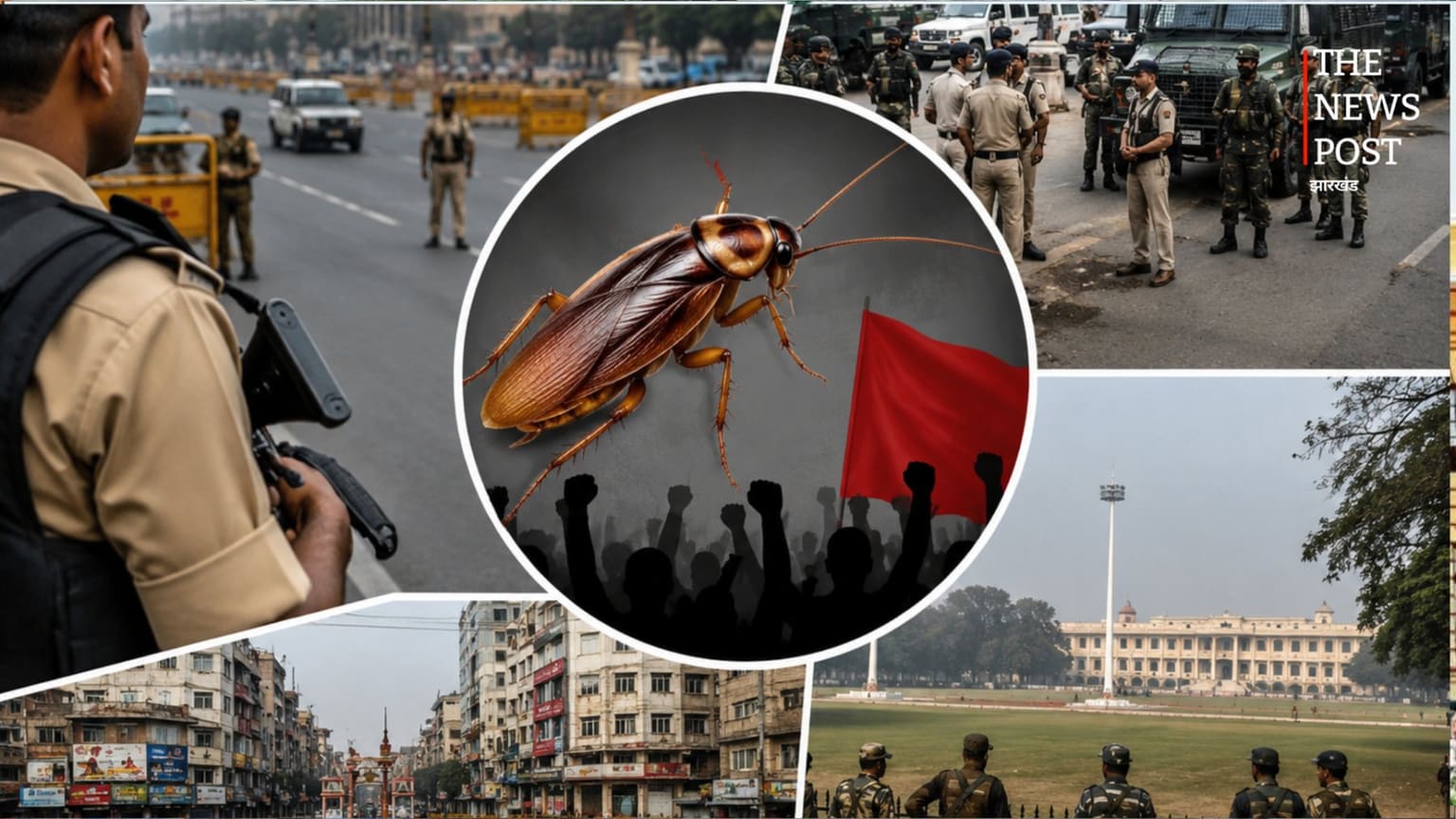 कॉकरोच जनता पार्टी की ओर से पटना बंद का आह्वान, संवेदनशील इलाकों में सुरक्षा कड़ी