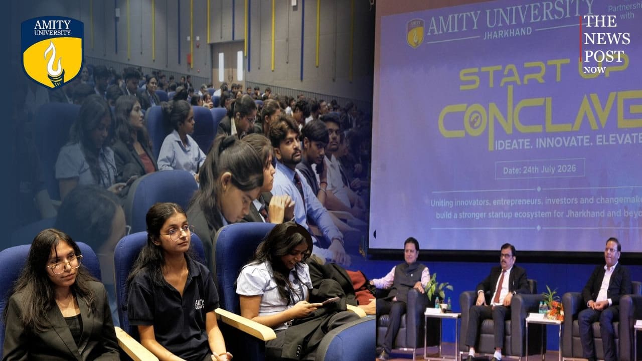 Amity University रांची में Startup Conclave, Experts बोले - जॉब करने से बेहतर है Job Create करना