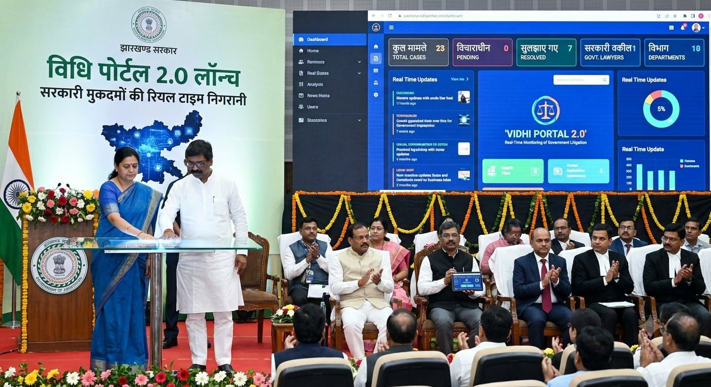 अच्छी खबर : झारखंड में में लॉन्च हुआ 'विधि पोर्टल 2.0', सरकारी मुकदमों की निगरानी अब होगी रियल टाइम में