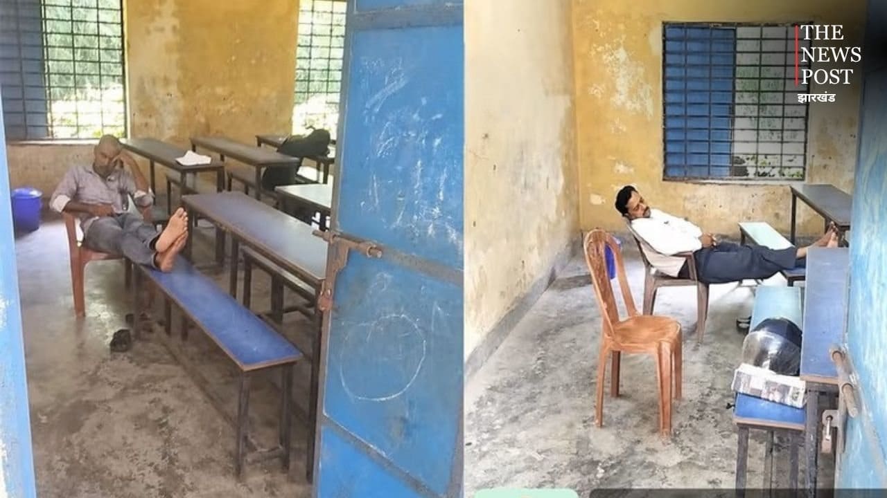 क्लासरूम में पढ़ाना छोड़ डेस्क पर आराम फरमा रहे थे मास्टर साहब! कैमरे में हुए कैद, फिर हुआ कुछ ऐसा......
