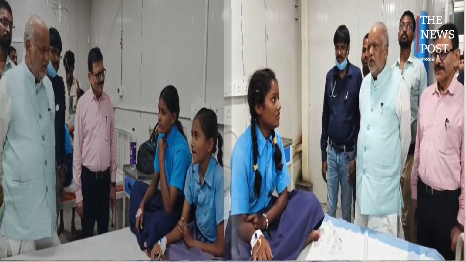 नालंदा में MDM खाने से 34 बच्चे बीमार, मंत्री श्रवण कुमार ने सादर अस्पताल में बच्चों का जाना हाल