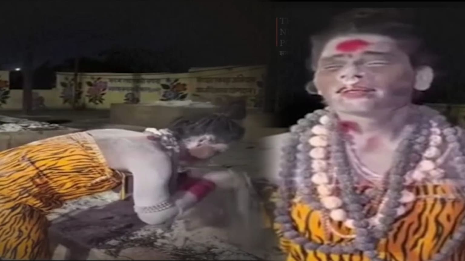 शमशान में जलती चीता का मांस खाने लगी अघोरी, वीडियो देख कर कांप जाएगी रूह