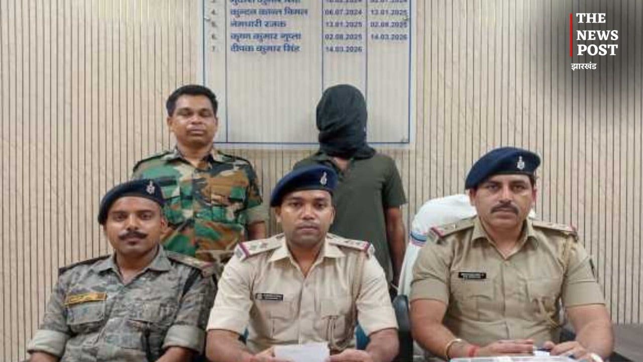 हजारीबाग में प्रिंस खान गिरोह का सक्रिय सदस्य गिरफ्तार, पिस्टल और 6 कारतूस बरामद