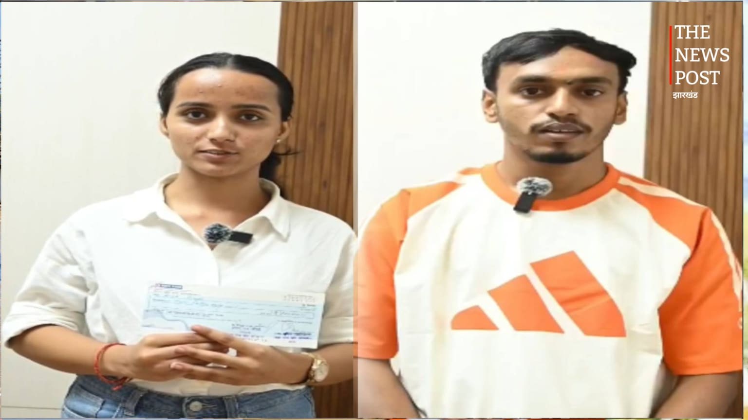 विश्व ताइक्वांडो प्रतियोगिता में चयनित रिया और भवानी को मिले 2-2 लाख रुपये, शिक्षा मंत्री ने सौंपा चेक