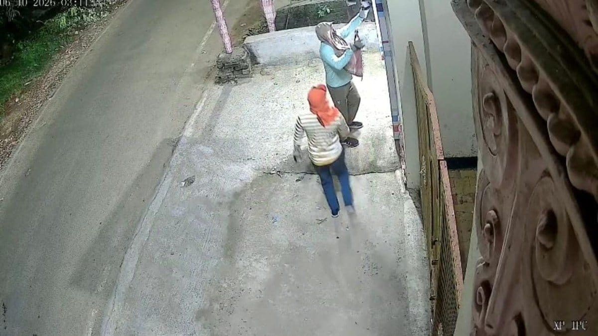 स्पेशल ड्रेस कोड में पहुंचे चोर, उड़ा लें गए ATM मशीन, देखिए वीडियो