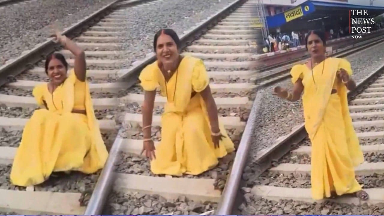 रीलबाज़ों का अड्डा बना बिहार! रेलवे ट्रेक पर महिला का रील बनाते वीडियो वायरल