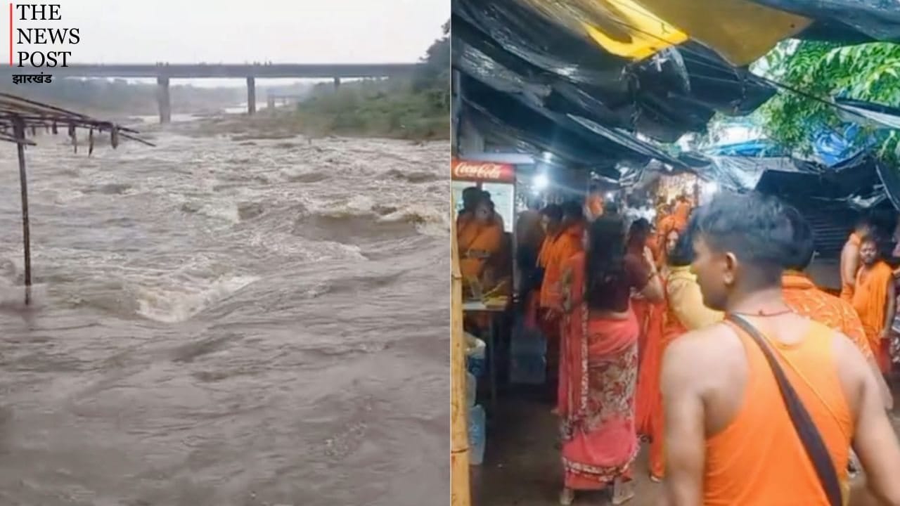 रजरप्पा मंदिर में खतरा बढ़ा! भैरवी और दामोदर नदी उफान पर, श्रद्धालुओं को तट से दूर रहने की मिली चेतावनी