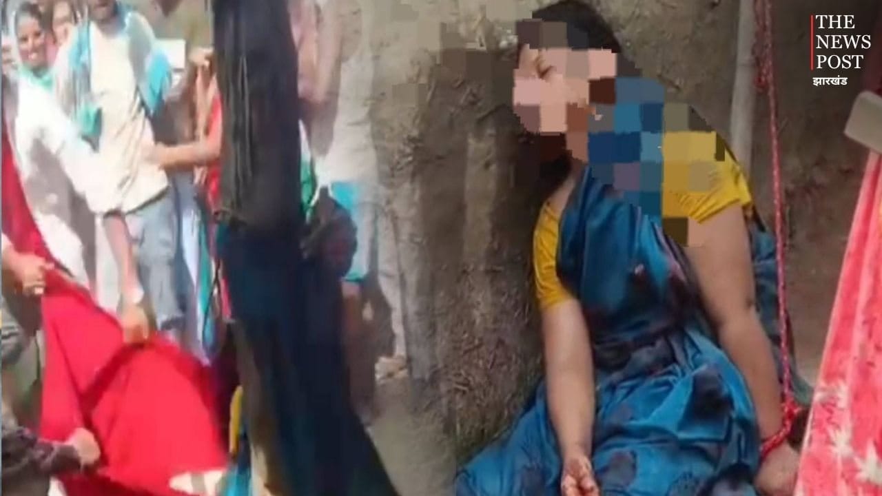 छि-छि! तलाक के बाद सामान लेने पहुंची महिला तो खंभे से बांधकर कपड़े फाड़ने लगा पति, फिर जो हुआ....