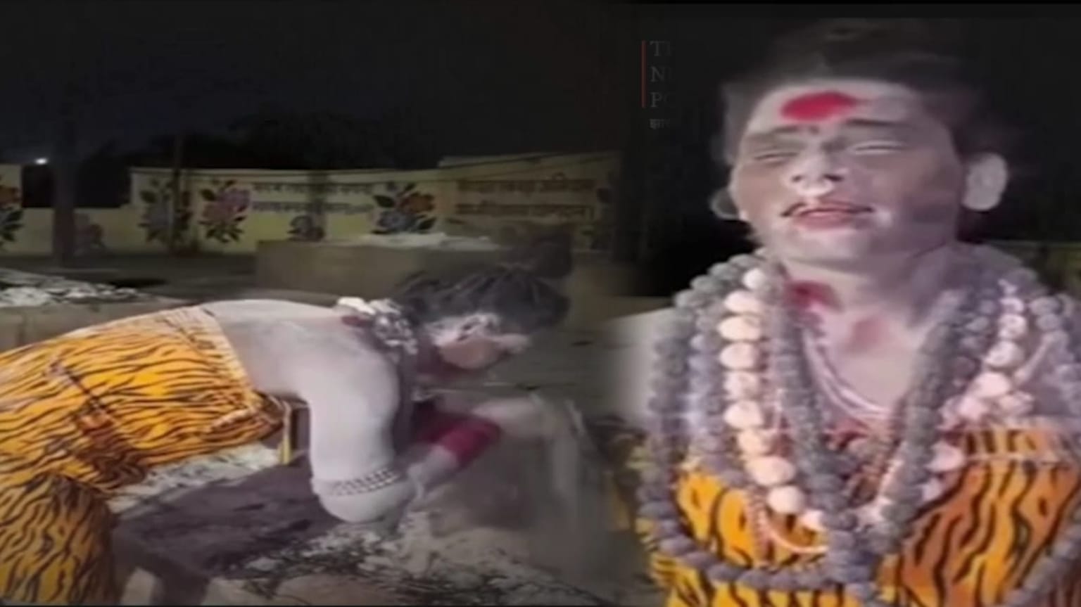 शमशान में जलती चीता का मांस खाने लगी अघोरी, वीडियो देख कर कांप जाएगी रूह