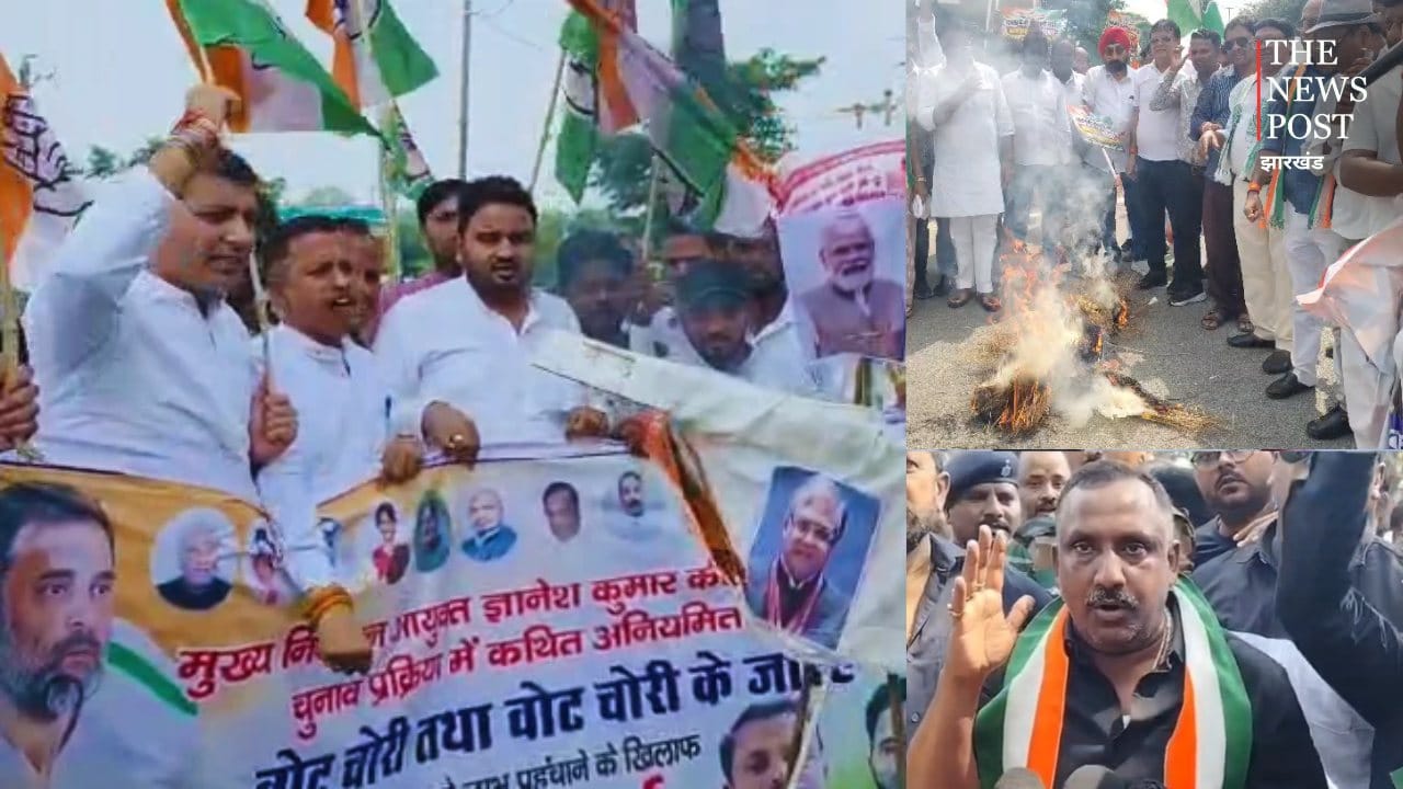 SIR को लेकर कांग्रेस का प्रदर्शन तेज, सड़क पर उतरे राज्य के कई कार्यकर्ता, CEC के इस्तीफे की मांग