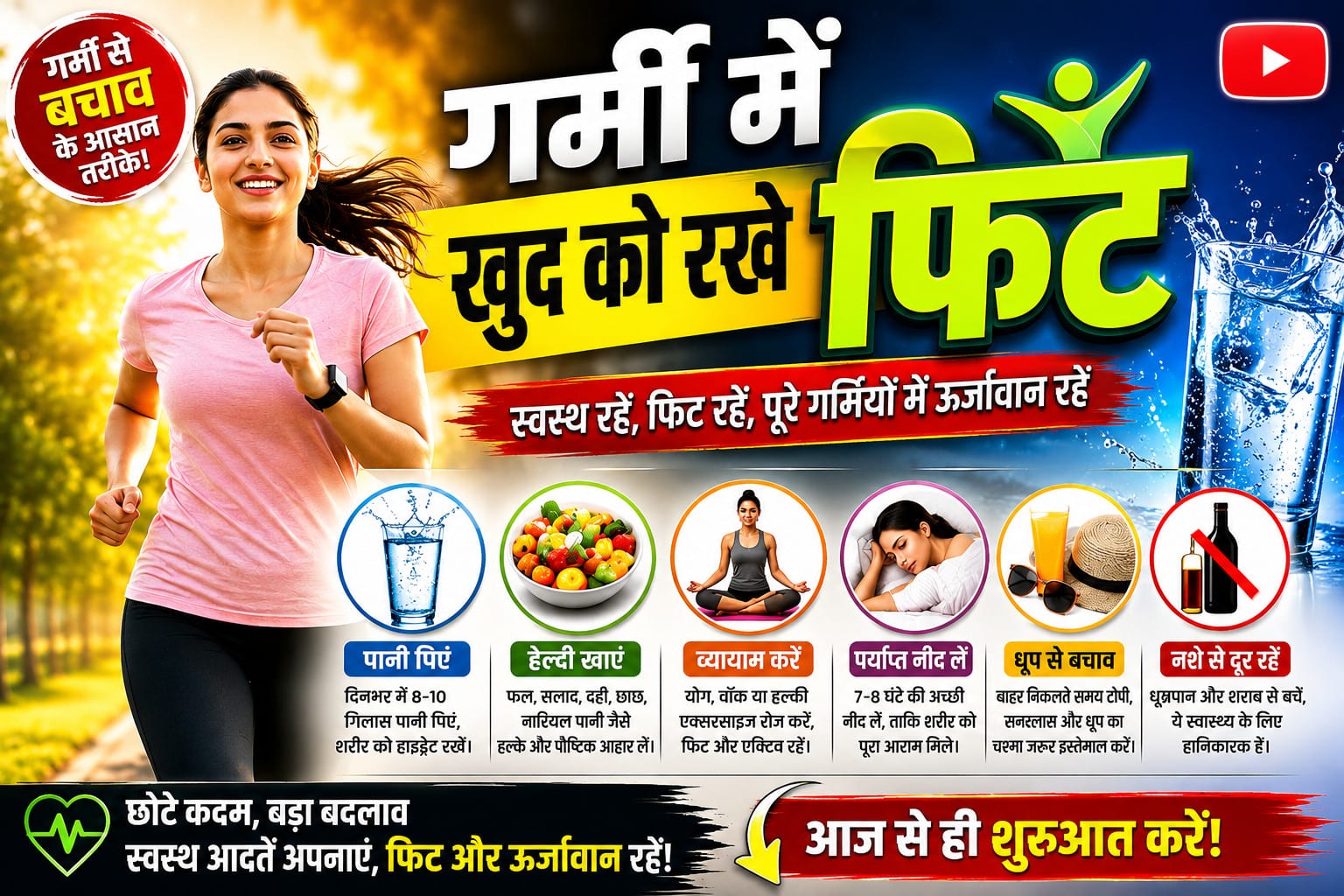 हीट वेब में खुद के स्वास्थ्य का कैसे रखे ख्याल, जानिए कुछ ऐसी टिप्स जिससे गर्मी में भी रहेंगे फ़ीट