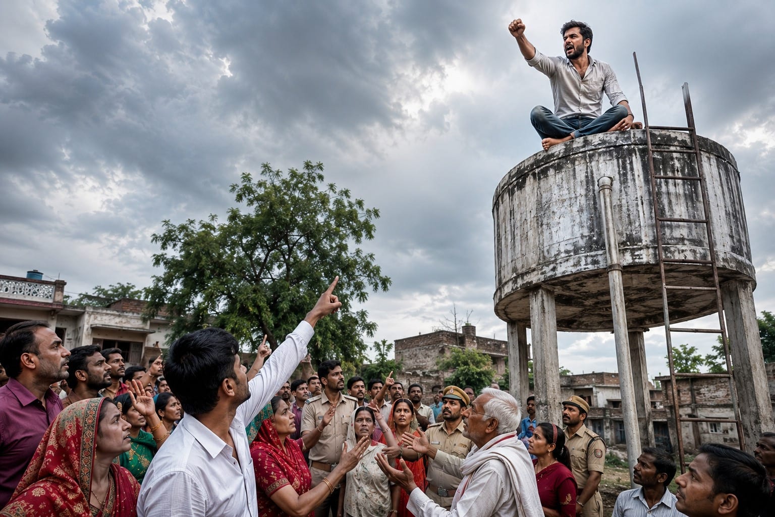 ससुराल आए दामाद जी का हाई वोल्टेज ड्रामा, गुस्से में पानी टंकी पर चढ़ा तो मधुमक्खी ने बना लिया शिकार, फिर हुआ कुछ ऐसा....