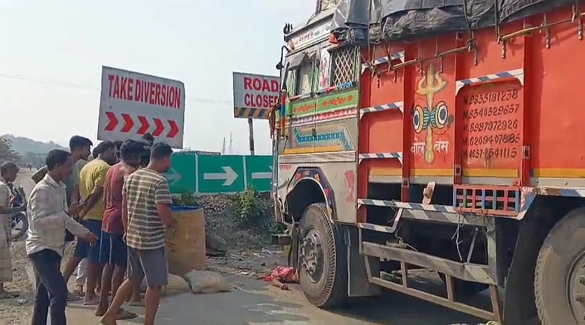 चांडिल: एनएच पर ट्रक ने बाइक सवार को रौंदा, एक युवक की मौत