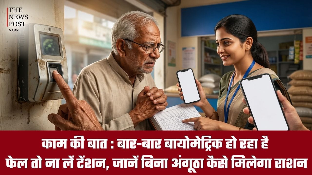 काम की बात : बार-बार बायोमेट्रिक हो रहा है फेल तो ना लें टेंशन, जानें बिना अंगूठा लगाए कैसे मिलेगा राशन
