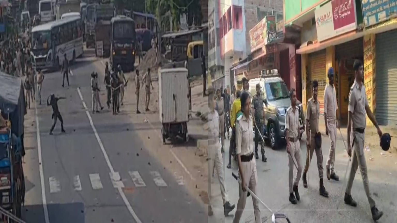 नालंदा में डिग्री कॉलेज की मांग पर फूटा छात्रों का गुस्सा, पुलिस ने संभाला मोर्चा