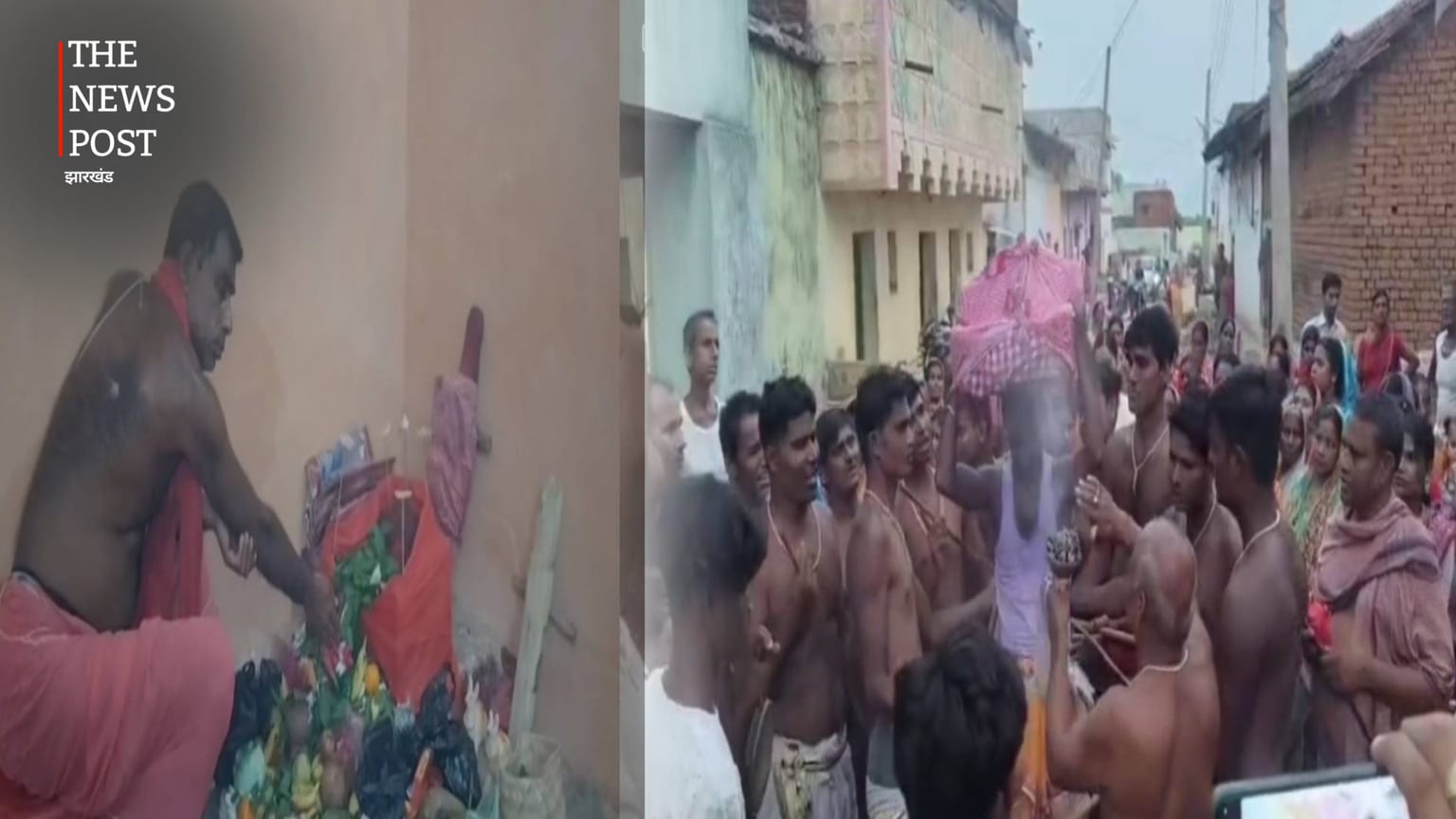 तीखे कांटों पर लेटकर भक्तों ने निभाई आस्था, पूर्वी टुंडी के बामनबाद गांव में दिखा भक्ति और परंपरा का अनूठा संगम